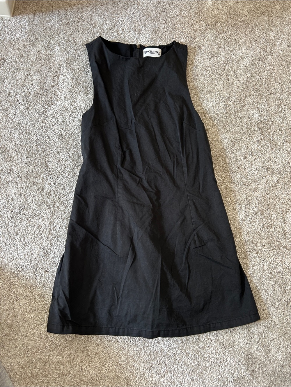 Princess Polly Black Sleeveless Dress with built in shorts